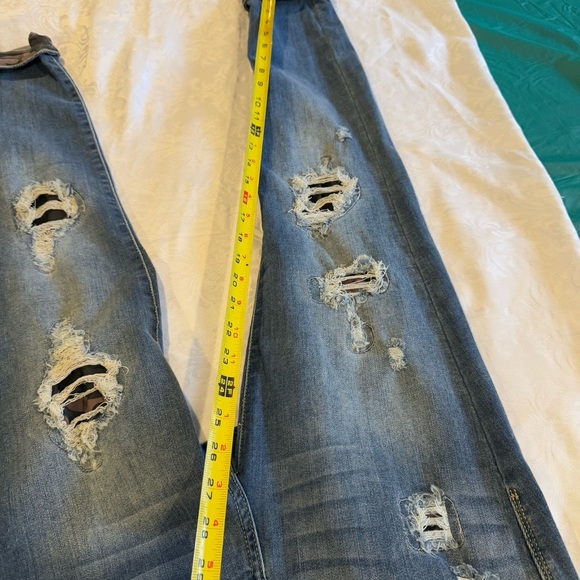 JUDY BLUE LOS ANGELES SKINNY FIT WOMENS JEANS SIZE 5/27 DISTRESSED - Picture 14 of 14